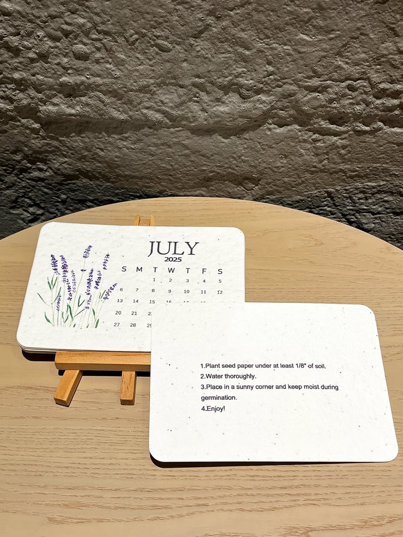 🌱Eco-Friendly Plantable Seed Calendar 2025